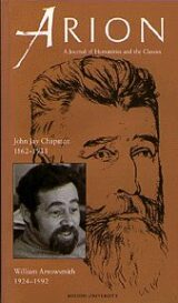 Edition of Arion journal featuring William Arrowsmith.