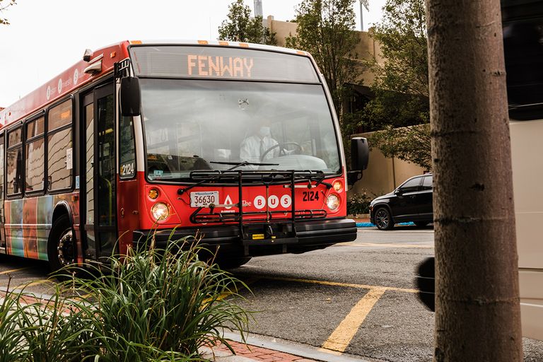 BU Bus on Fenway route