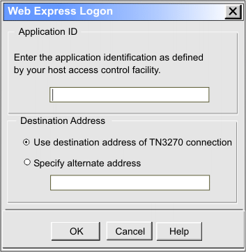 Application ID window