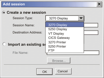 Add session window