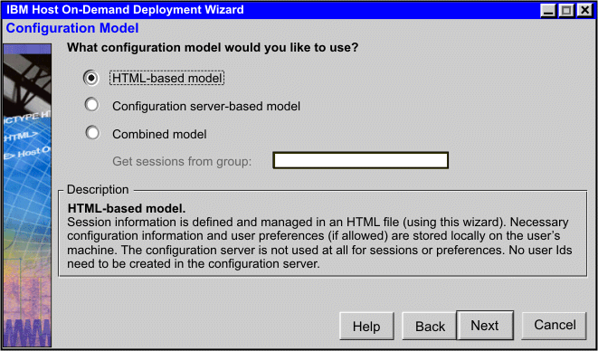 Configuration Model window