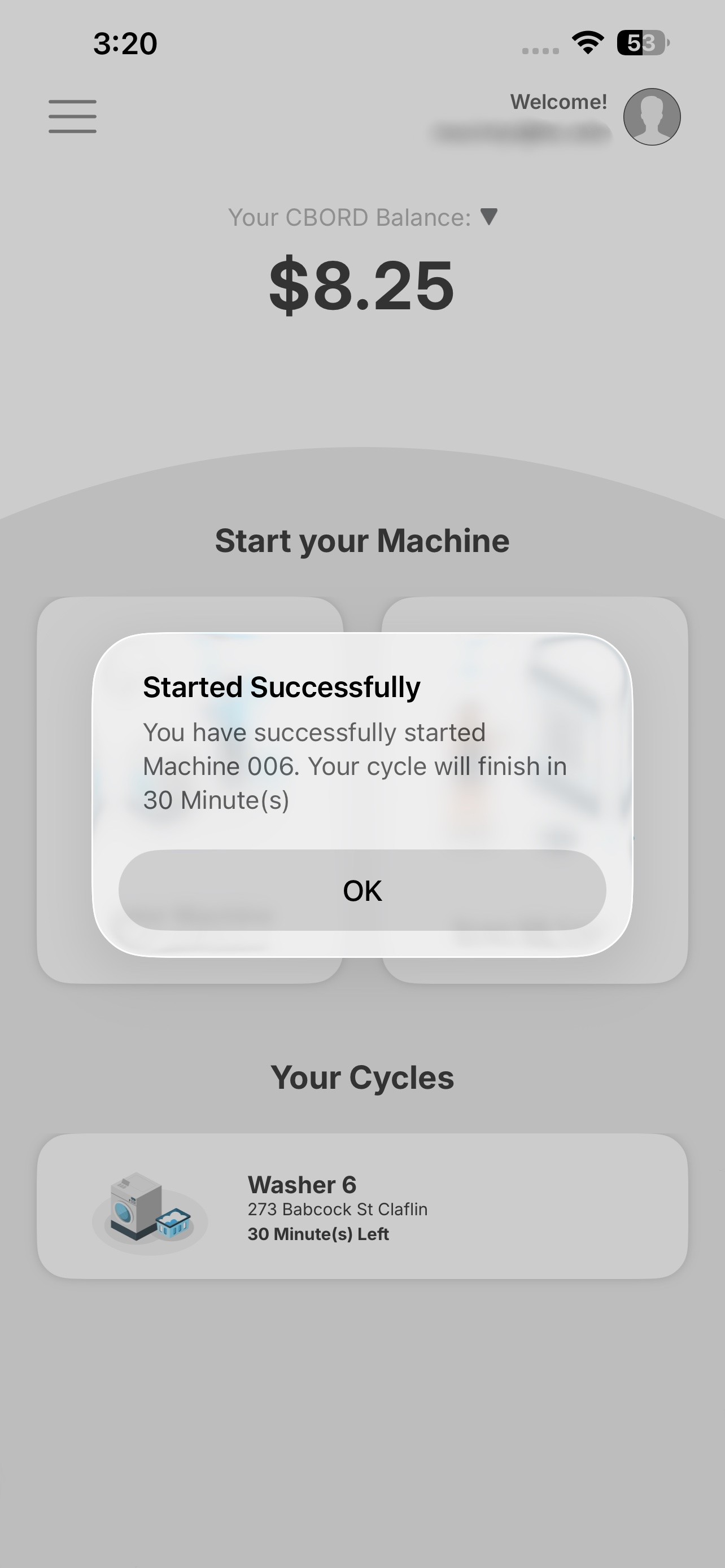 Machine Start