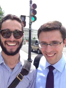 Bumping into the original policy wonk, Ezra Klein of the Washington Post & MSNBC.