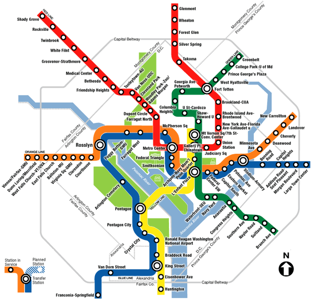 DC Metro Map. Credit: The Washington Post