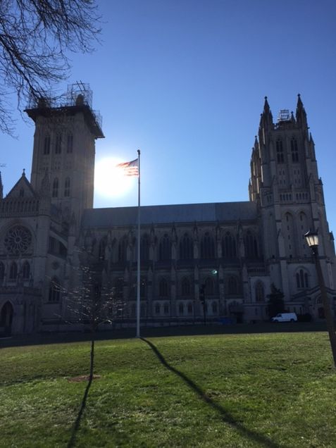 the exterior of the cathedral