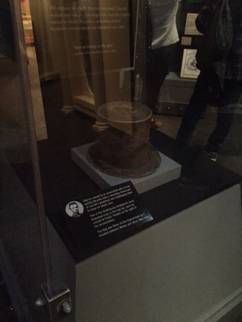 Abraham Lincoln’s top hat the night he was assassinated