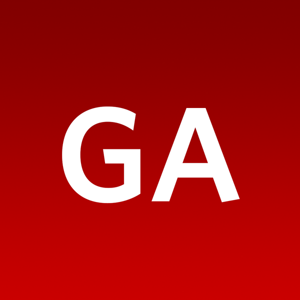 The initials GA