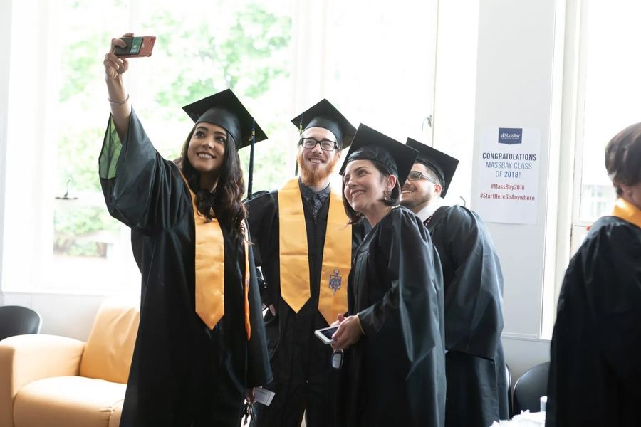 Students taking a selfie