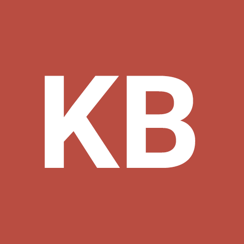 The initials KB