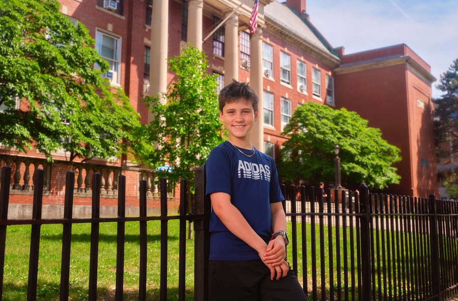 Raoul (RJ) Rosenquist, a seventh grader at Boston Latin School, calls the middle school years “a transition period”