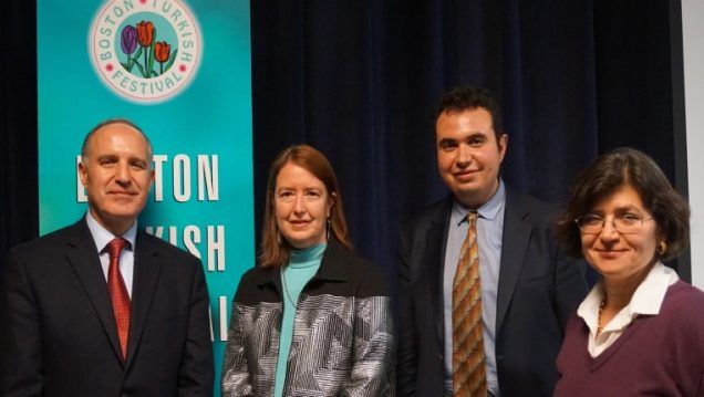Sylvia Onder, Georgetown University, Ceyhun Arslan, Harvard University and Roberta Micallef, Boston University, discussed the role of cats in Turkish literature.