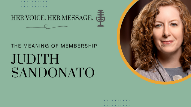 Her Voice. Her Message. Judith Sandonato