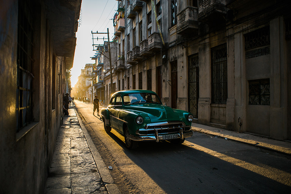 vintage car in cuba