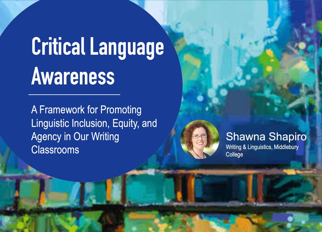 Critical language awareness writing program
